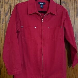 Denim&Co Men's Deep Red Shirt Jacket